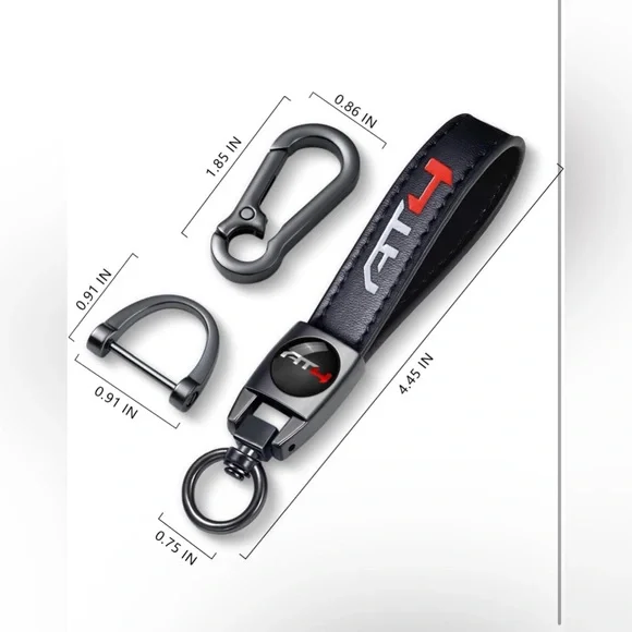 NWT GMC AT4 logo car Key Chain & key fob holder - Picture 2 of 5